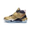 Li Ning Youth Anti Slip Shock Absorbing Wear Resistant High Top Basketball Shoes Kids Sneakers Gold YKBS084-1