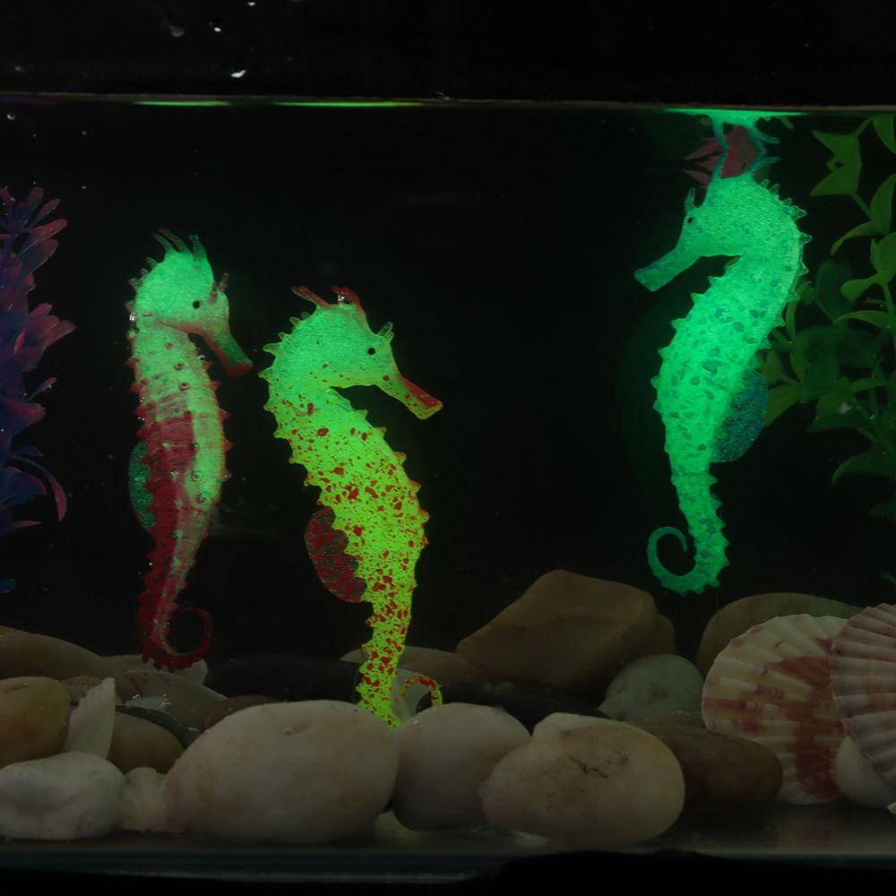Aquatic Fish Tank Toy Pet Products Silicone Seahorse Ornaments Aquarium Decoration