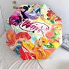 1 PC Automatic Folding Umbrella - Winx Club Pattern Portable Foldable Design With 8 Ribs Christmas Birthday Gifts