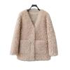 Xiaoxiangfeng пальто из овечьей шерсти женская мода молодая новая меховая интегрированная гранулированная стрижка ягненка теплое пальто