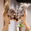 Kawaii Simulated Squirrel Plush Toys Cute Lifelike Squirrel Stuffed Plush Dolls Room Decoration Pillow Soft Kids Birthday Gifts