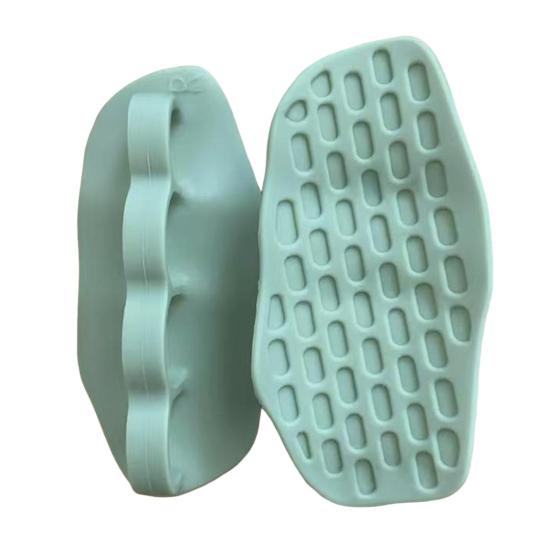 1 Pair 4-Holes Anti-Slip Silicone Workout Grips Men Women Hand Palm Protection Weight