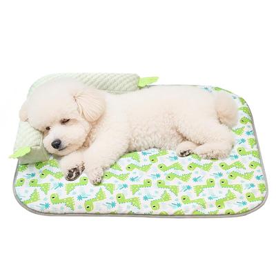 Кровать для собаки кошки Летний охлаждающий коврик Охлаждающий коврик Коврик для питомца Летняя подушка в комплекте Складной Водонепроницаемый Прохладный коврик Прохладная простыня Дышащий Ручная стирка Легко чистить
