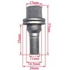 4PCS M12 X 1.25 Wheel Bolts Nuts 9817024580 For Peugeot 1007 407 206 Citroen C2