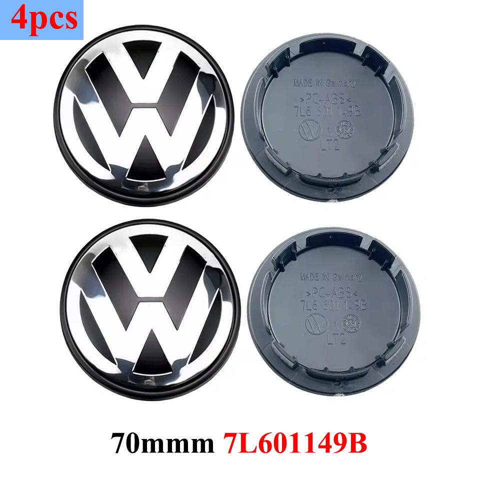 For VW Volkswagen Jetta MK5 Golf 4pcs 55mm 56mm 65mm 70mm 76mm Car Wheel Center Hub Caps Cover For VW Volkswagen Golf Polo Passa