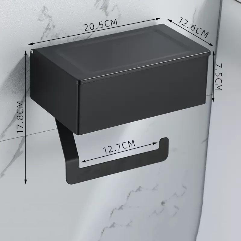 Bathroom Shelving 304 Stainless Steel Paper Toilet Towel Holder Wall Hanging Roll Paper Rack Extraction Box Bathroom Storage Box