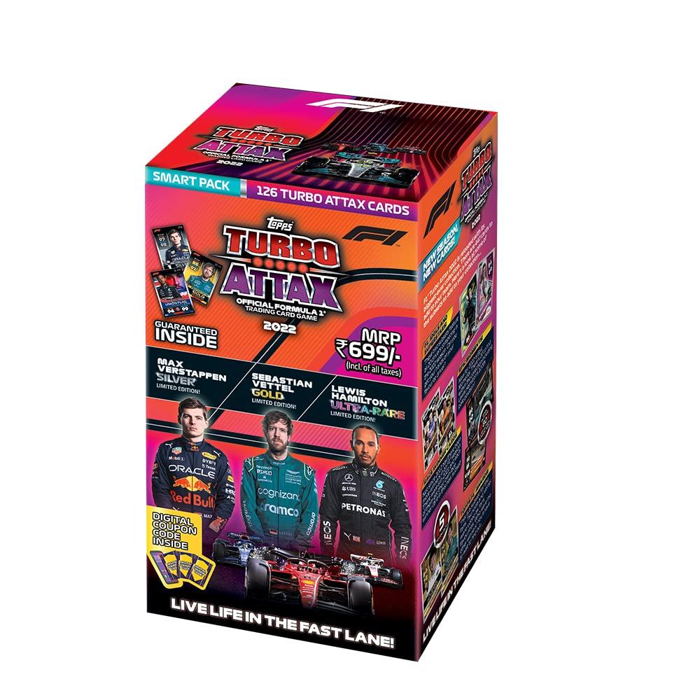 Topps India F1 Turbo Attax 2022 Коллекционная карточная игра (Смарт-пак)
