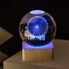 3D Crystal Ball Luminous Galaxy Solar System Rain Cloud Series Crystal Ball Nightlight Carved Bedroom Decoration Birthday Gift