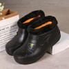 Unisex Fleece-Lined Waterproof Snow Boots: Warm Cotton, Kitchen Work, Laundry, & Car Wash Ready
