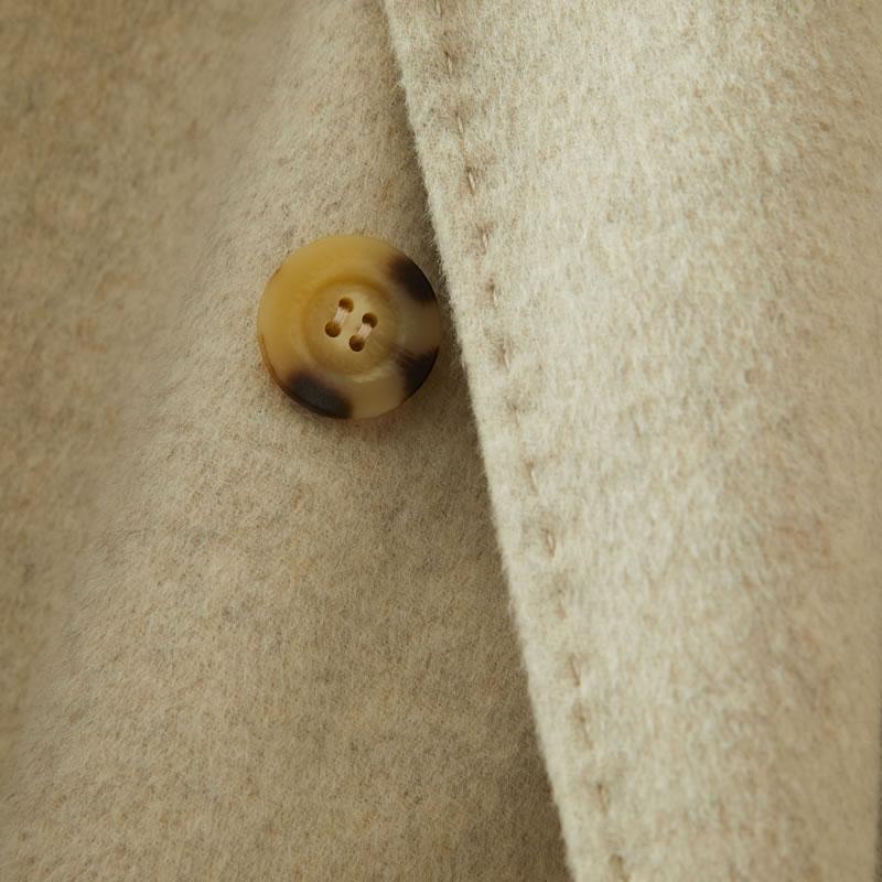 Женское пальто из 100% шерсти TIDENOVEL Осеннее шерстяное длинное пальто Ручной работы Пальто-бушлат Зимняя теплая шерстяная длинная куртка Пальто