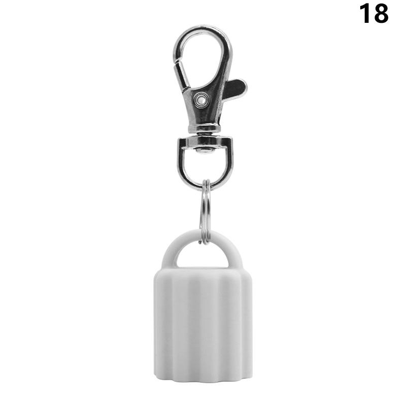 Practical Silicone Keychain Cap lip gloss accessories Portable Durable Holder Keychain Compatible For Lipstick Storage Cap