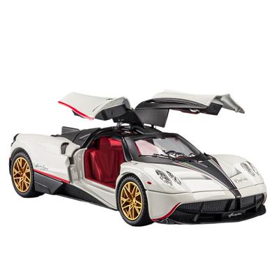 1/24 Pagani Huayra Dinastia Сплав Гальваническое покрытие Модель Спортивного Автомобиля Металлический Гоночный Автомобиль Модели Транспортных Средств Звук и Свет Детские Игрушки Подарок