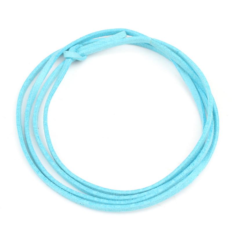 10 Colors 5M Flat Faux Suede 2.5mm Width Korean Velvet Leather Cord Rope String for Jewelry Making