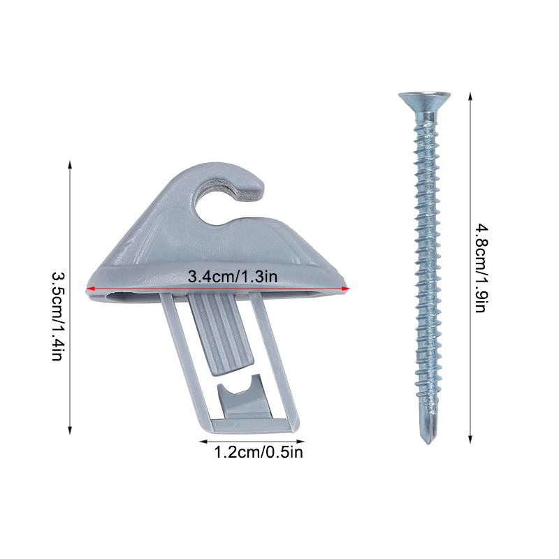 2x Sun Visor Bracket Holder Clips 8200449006 For Renault/Vauxhall/Opel 7700421989 7700424981 7700810257 9641000QAA 96410-00QAA