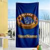 Chelsea Personalized Text Beach Towel High Absorbency & Quick-Dry Suitable for Swimming Gym Camping Yoga Vacation