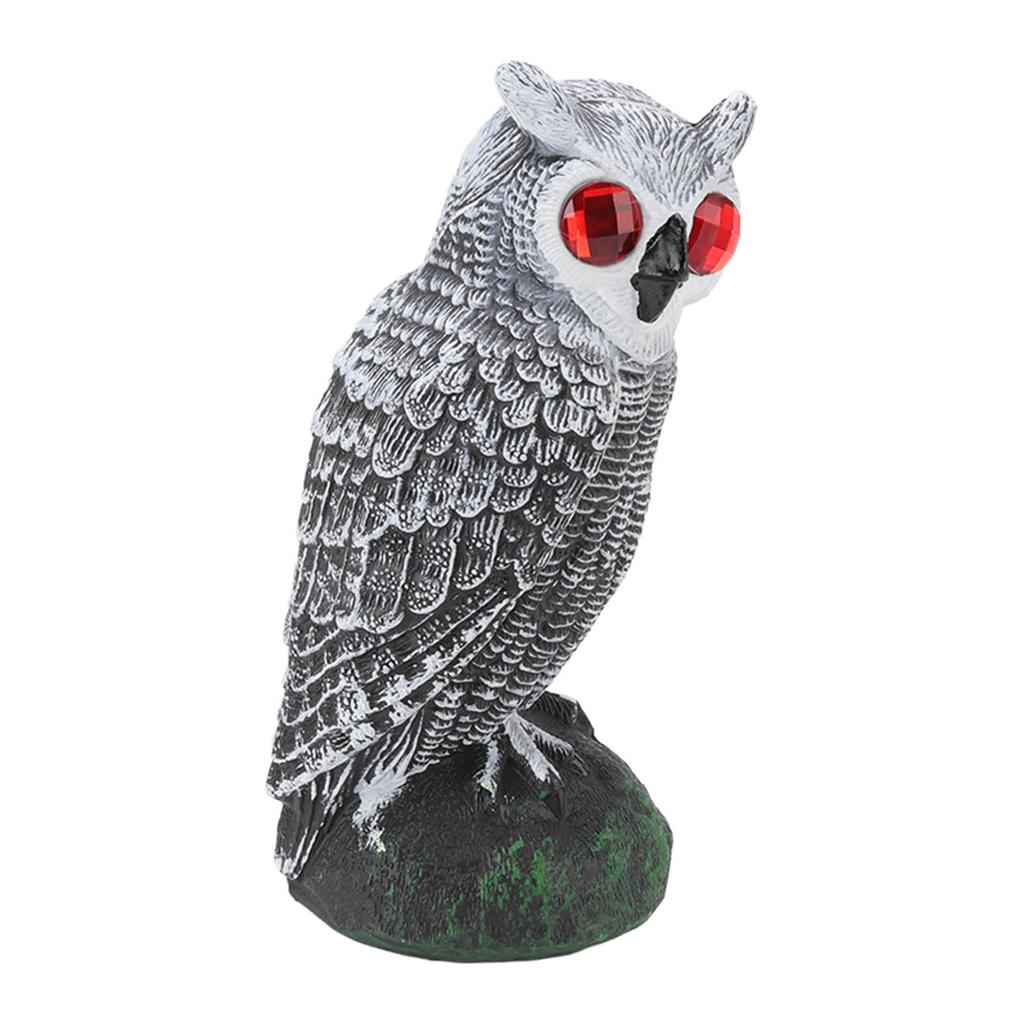 Owl Bird Deterrent Garden Plastic Red Eyes Owls To Keep Birds Away Fine Details Wear Resistant Owls
