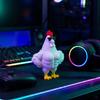 3D-печатная фигурка мышечной курицы Забавная крутая статуэтка петуха в солнцезащитных очках Коллекционная статуэтка мускулистого петуха Настольное украшение для дома Офиса Исполнительного стола