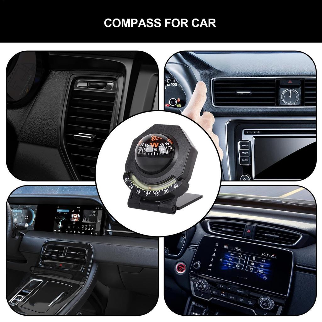 Car Compass - Car Compass Easy To Read | Car Compass Glow | Dashboard