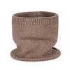 New Thickened Warm Scarves Plush Solid Color Neck Gaiter Face Cover Knitted