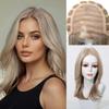 Парики из натуральных волос HAICUBE Brown Blonde Futura средней длины, прямые волосы, парик из моноволокна для женщин, импортные шелковые бесклеевые волосы
