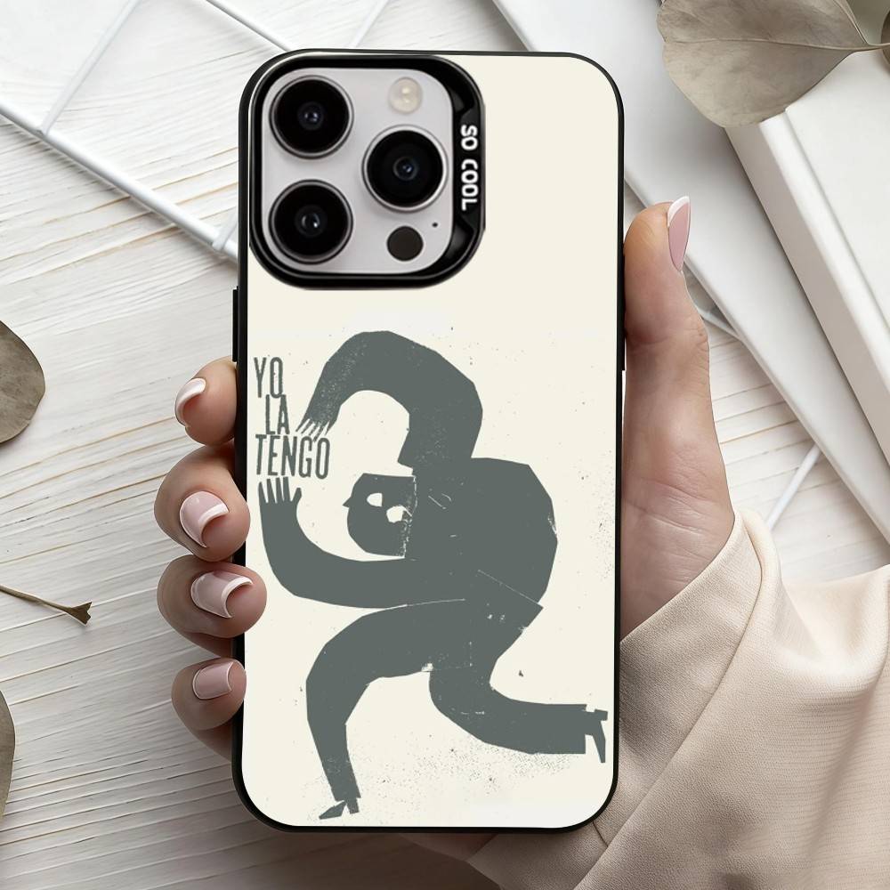 Инди-рок Yo La T-Tengo Группа Чехол для телефона Для iPhone17,16,15,14,13,12,11 Plus,Pro Max Черный Конфетный серебристый чехол для телефона
