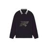 We11done Ss22 Solid Logo Long Sleeve Polo Shirt Unisex tops Black WD-TT1-22-582-U-BK