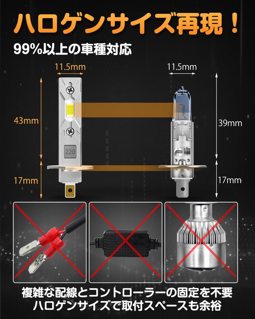 BORDAN H1 LED Headlight, For Vehicle Inspection, High Beam, Non-Polarity, Explosive Light, Pop-Up, 20W