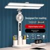 UOSU Foldable LED Desk Lamp with Fan & Clock