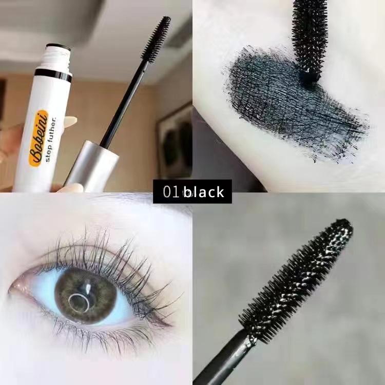 Красочная тушь для ресниц, водостойкая, длинная, толстая и вьющаяся, которую нелегко снять, макияж натуральный