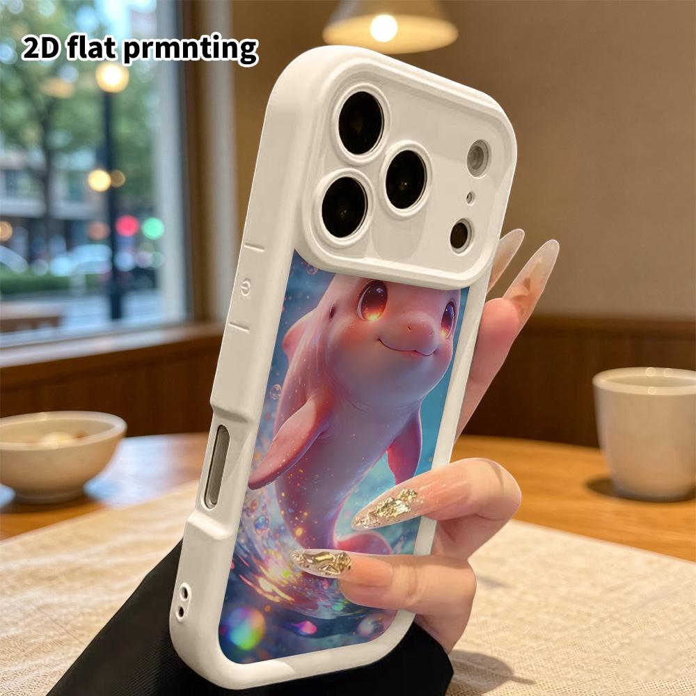 Чехол для телефона: 2D плоский дизайн, подходящий для iPhone 18 17 16 15 14 13 Pro, ступенчатый защитный чехол, сцена подводной фантазии, рождественский и хэллоуинский подарок