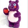 Cute Purple Monster Holding Apple Plush Doll