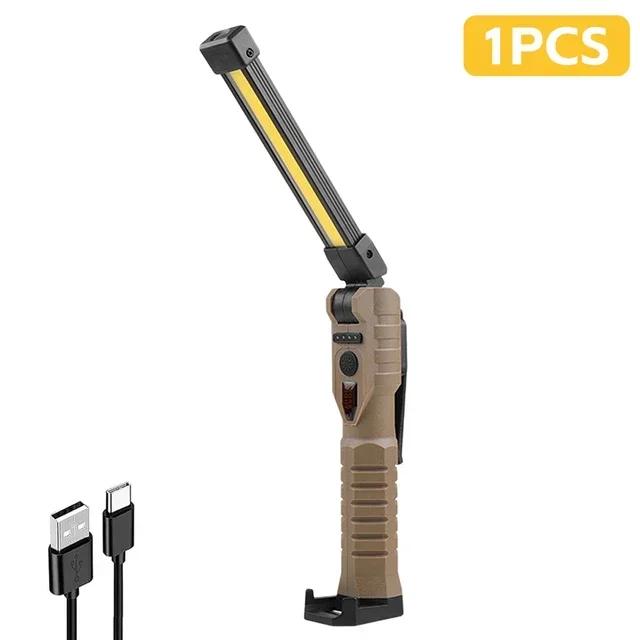 Ultra Bright LED Work Lights Rechargeable Magnetic Hook Camping Lamp Built-in Battery Repair Flashlight Portable Output Lanterns
