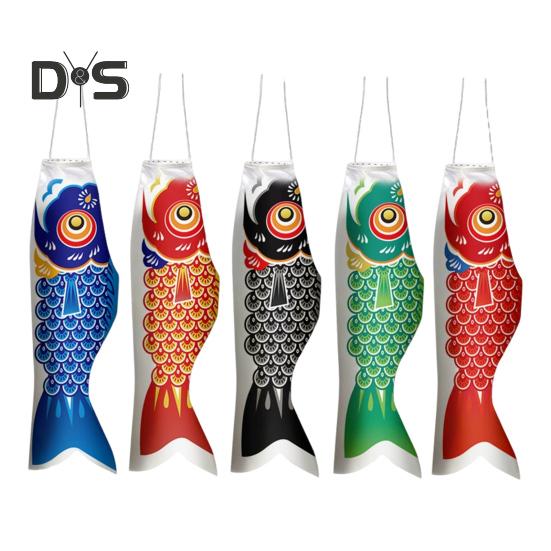 Японский карповый ветроуказатель, наружный подвесной воздушный змей с рыбным флагом, ветроуказатель Koinobori для суши-бара, ресторана, садовой террасы, декора