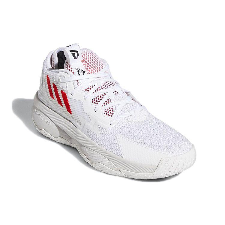 Adidas Dame 8 Dame Time Unisex Sneakers White Vivid-Red Core-Black GY0384