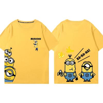 Футболка с принтом аниме и мультфильма «Губка Боб» для детей и подростков, летняя, смешная, с круглым вырезом, футболка, одежда с коротким рукавом для мальчиков и девочек