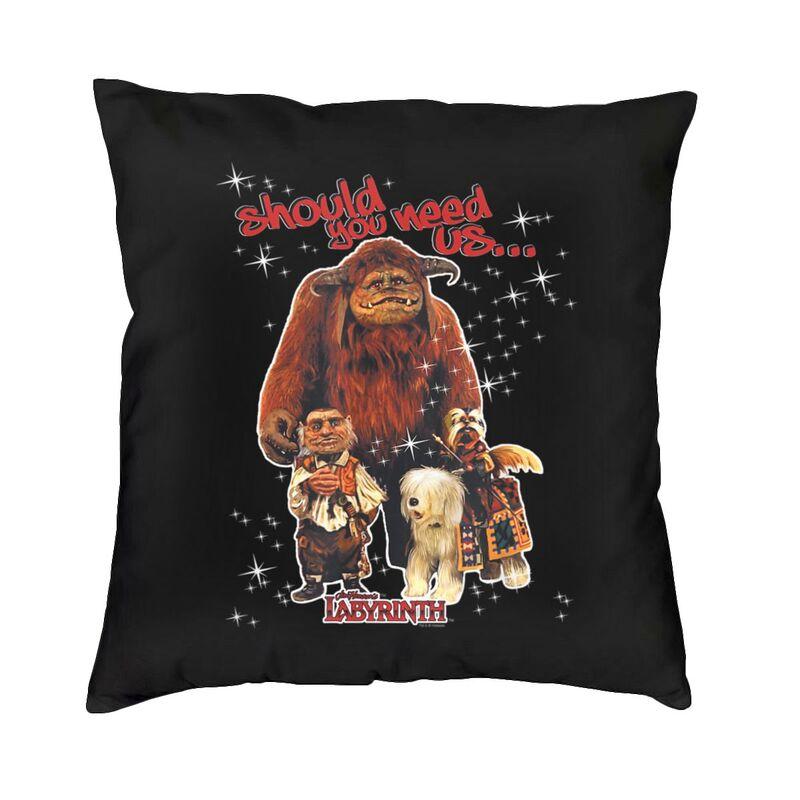Labyrinth Movie Cushion Cover x Soft Horror Adventure Movie Throw Pillow Case for Sofa Car Square Pillowcase Decoration