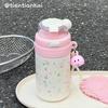 Мультяшный котенок стакан для воды термокружка из нержавеющей стали новая женская высококачественная кружка с трубочкой студенческая милая портативная кружка