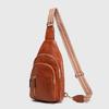 Vintage Patchwork Women's Chest Bag 2025 New Fashion Versatile Single Shoulder Crossbody Bag Travel Casual Commuter Chest Bag