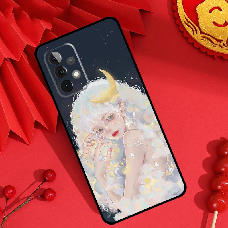 Милый и Красивый Чехол-Раскраска для Девочки для Samsung Galaxy M15 M55 M31 M13 M11 M12 M14 M06 M16 M36 M56 M53 M32 M52 M35 M34 M54