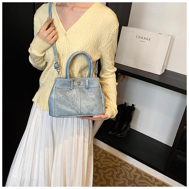 Модная портативная большая женская сумка для поездок на работу 2024 года, новая трендовая ретро-универсальная сумка-мессенджер премиум-класса через плечо