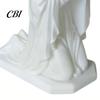 Compact Decorative Figurine Western Realistic Figure Ornament, 3D Printed Sculpture, Matte White Ornament Durable PLA Statue, Stable Hexagonal