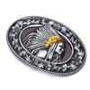 Indian Metal Men'S Belt Buckle Western Cowboy Belts Buckle Fit 1.5" Wide Belt