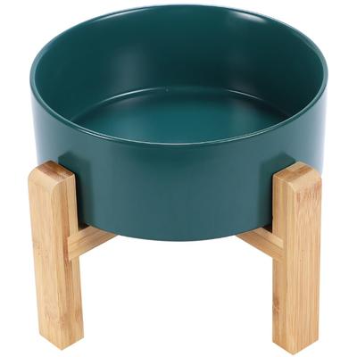 AoAkiSORA миска для корма для домашних животных с бамбуковой подставкой для предотвращения плевков, емкость, 1800 мл, миска, основание, съемное, для собак, для собак, простое,