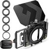 Concept Mini Matte Box Inch Mini Matte Box Made of Carbon Fiber Comes with Adapter Ring Can Attach 2 Square Filters Storage Case Included K&F 4x5.65