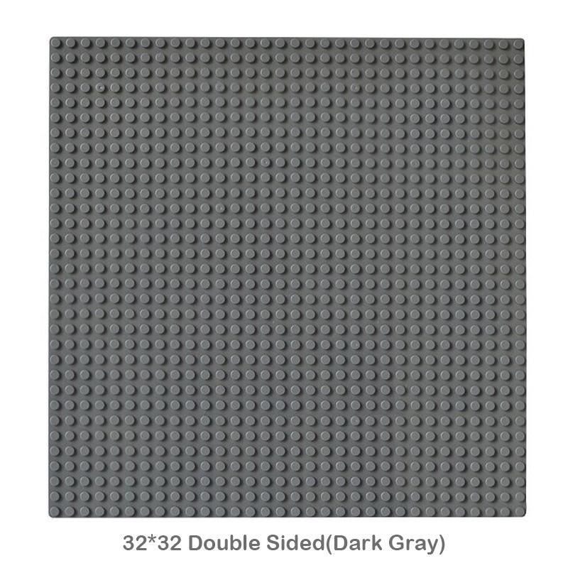 32x32 Dots Double Sided Baseplate for Building Brick 16x16 City Classic Block Plates DIY Plastic Small Block Assembly Part Toy