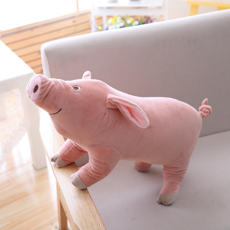 1pc 25cm Lifelike Cute Cartoon Pig Plush Toy Stuffed Soft Animal Pig Doll for Birthday Gift Toy Kawaii Gift for Girls