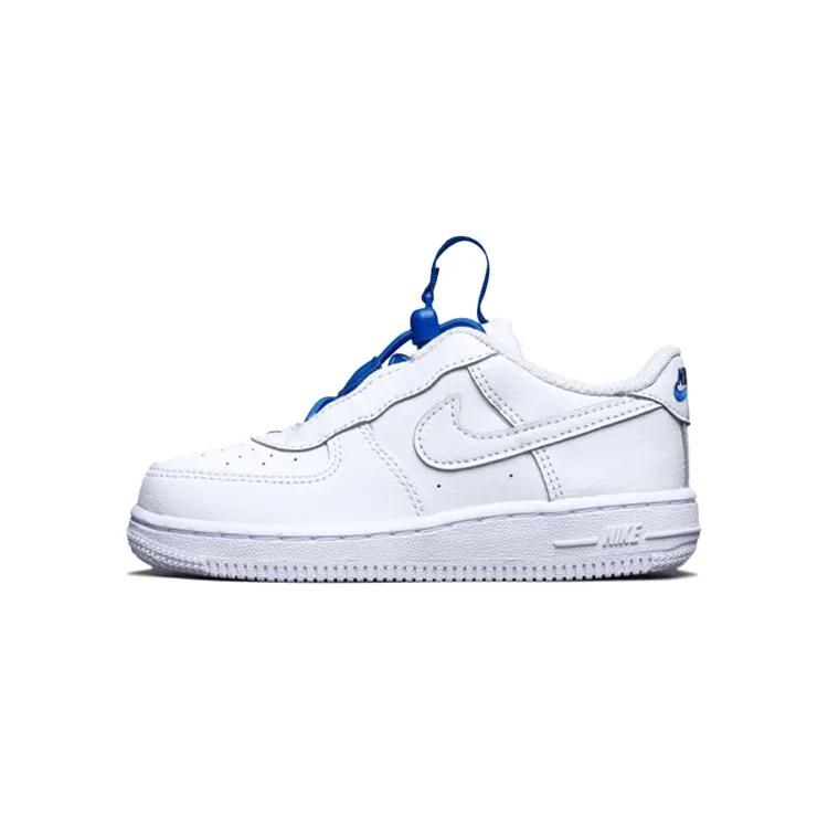 Nike Force 1 Toggle Toddler 'White Hyper Royal' (Unisex) White / Hyper Royal / White Toddler Shoes CU5289 100
