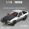 JDM-1:18 Toyota AE86 TRUENO Initial D литая модель автомобиля из сплава металла гоночный автомобиль коллекционные предметы детская игрушечная машина подарок на день рождения мальчик