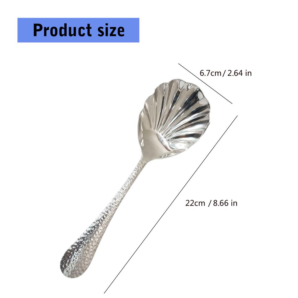 Многофункциональная ложка-ракушка, сервировочная ложка, простая в уходе, суповая ложка, кулинарная ложка, простая в использовании для профессионального использования