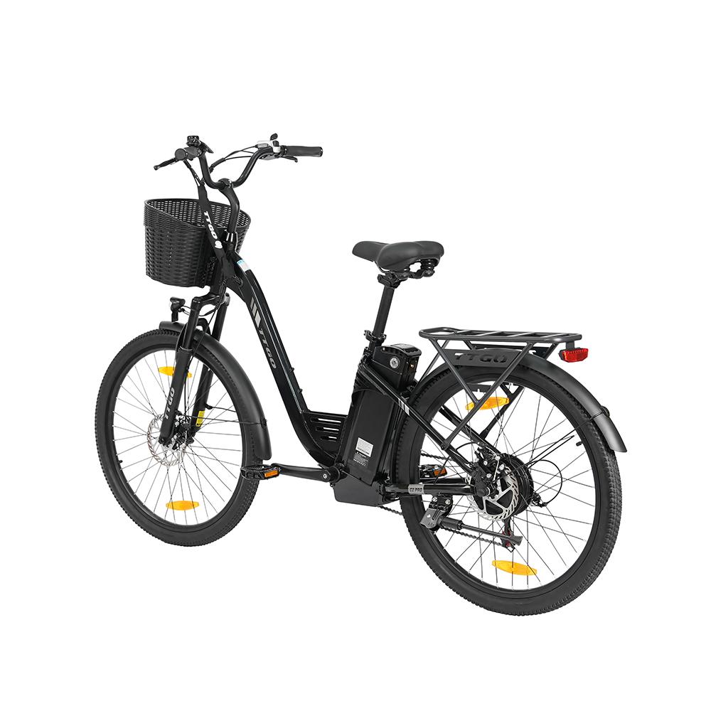 TTGO C2 PRO Городской Электровелосипед, Аккумулятор 36В 18Ач, 7-скоростная трансмиссия Shimano